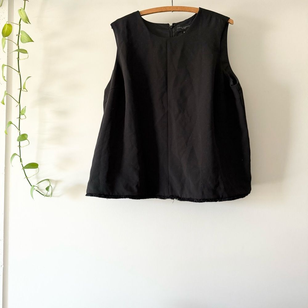 Victoria Beckham Top Blouse Shirt Size 1X‎ Black